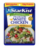 StarKist 25% Less Sodium Premium White Chicken Pouch Perspective: Main