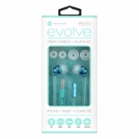 Sentry Evolve Stereo Earbuds - Blue Perspective: Main