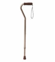 Medline Bronze Offset Handle Cane Perspective: Main