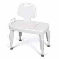 Transfer Benches: Composite Transfer Bench with Back and Arms