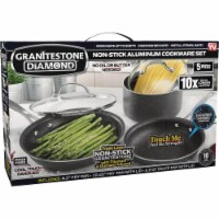 Granitestone Diamond Non-Stick Aluminum Cookware Set - Blue, 10 pc - Kroger