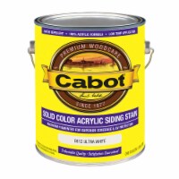 Cabot Solid Ultra White Water-Based Acrylic Solid Color Acrylic Deck Stain 1 gal. - Total