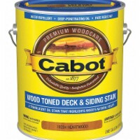 Cabot Exterior Stain,Heartwood,Toned Flat,1gal  140.0019204.007