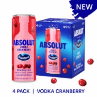 Absolut + Ocean Spray Ready To Drink Vodka Cocktail Cans Perspective: Main