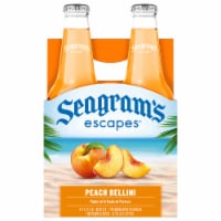 Seagram's Escapes Peach Bellini Style Cocktail Malt Beverage Cooler