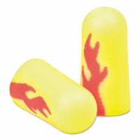 3M E-A-Rsoft Blasts Earplugs Uncorded Foam Yellow Neon/Red Flame 200 Pairs 3121252