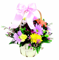 Tisket Tasket Floral Arrangement Basket Perspective: Main