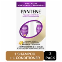 Pantene Sheer Volume Shampoo and Conditioner Set, 72 Hour Fullness Perspective: Main