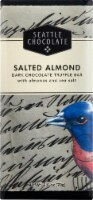 Seattle Chocolate Salted Almond Dark Chocolate Truffle Candy Bar Perspective: Main