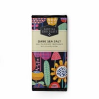 Seattle Chocolate Dark Sea Salt Dark Chocolate Truffle Candy Bar Perspective: Main