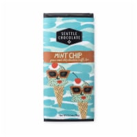 Seattle Chocolate Summer Mint Chip White Chocolate Truffle Candy Bar Perspective: Main