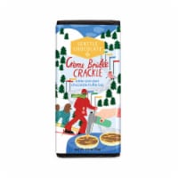 Seattle Chocolate Creme Brulee Crackle White & Dark Chocolate Truffle Holiday Candy Bar Perspective: Main