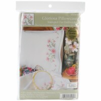 Tobin Stamped For Embroidery Pillowcase Pair 20 X30 -Gloriosa