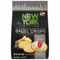 New York Style Sea Salt & Black Pepper Bagel Crisps Perspective: Main