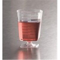 EMI Yoshi EMI-SPWG2 Squares Pedestal Wine Glass 2 oz - Clear