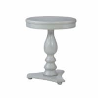 Linon Bree Wood Accent Side Table in Gray