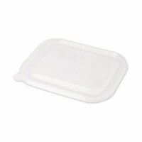 World Centric 24-48 oz PLA Box Lid&#44; Clear