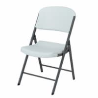 Lifetime Contoured Folding Chair, White 2802