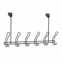 InterDesign Classico Over-the-Door 6-Hook Towel Rack - Bronze Perspective: Main