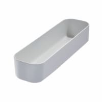 iDesign Eco Recycled Plastic Compact Drawer Bin - Gray Perspective: Main