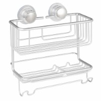 iDesign Metro Aluminum Turn-N-Lock Combo Basket - Silver Perspective: Main