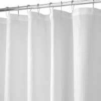 InterDesign Carlton Shower Curtain - White
