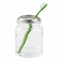 iDesign Westport Toothbrush Holder - Clear/Brushed Perspective: Main