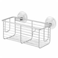 iDesign Classico Suction Bathroom Basket - Silver