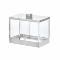 InterDesign Clarity Divided Canister - Clear/Chrome Perspective: Main