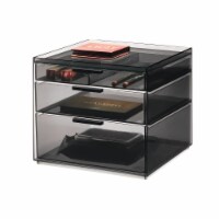 iDesign 3 Drawer Smoked Cosmetic Organizer Perspective: Main