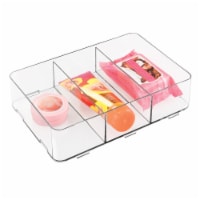 iDesign Clarity Interlocking Divided Drawer Organizer - Clear Perspective: Main