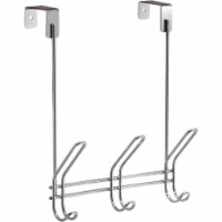 iDesign Classico Over-The-Door Chrome 3-Hook Rail 43912