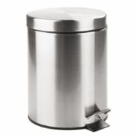 InterDesign Step Can with Bucket Insert - Brushed Nickel Perspective: Main