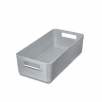 InterDesign Eco Recycled Plastic Large Bin with Handles - Gray Perspective: Main
