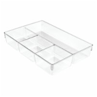 InterDesign Linus Divided Drawer Organizer - Clear
