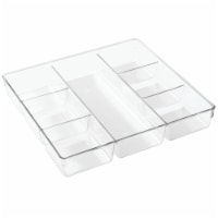 iDesign Linus Seven-Slot Drawer Organizer - Clear Perspective: Main
