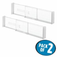 iDesign Linus Adjustable Clear Drawer Dividers Perspective: Main