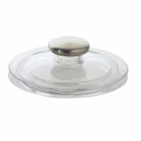iDesign Forma 2 Sink Stopper - Clear/Stainless Steel Perspective: Main
