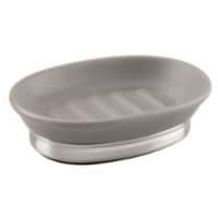 InterDesign Brushed York Soap Dish - Matte Gray Perspective: Main