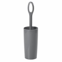 InterDesign Moda Toilet Bowl Brush and Holder - Slate Perspective: Main