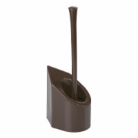 InterDesign® Corner Toilet Bowl Brush and Holder - Bronze Perspective: Main