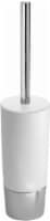 InterDesign Duetto Chrome Toilet Bowl Brush - White/Silver