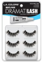L.A. Colors® Dramatilash Multi-Pack False Eyelash Kit with Adhesive Perspective: Main