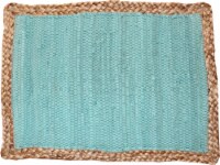 Metro Farmhouse Karur Placemat - Spearmint/Natural Perspective: Main
