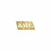 33 Piece Single Letter Sets, Brass, 2 in