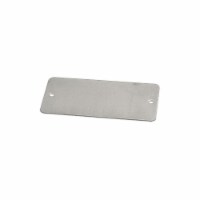C.H. Hanson Blank Tag,3 in. W,Silver,Aluminum,PK100 41316