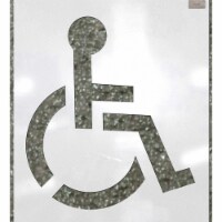 C.H. Hanson Stencil,Handicap Symbol,39 x 39 In. 70343
