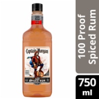 Captain Morgan 100 Proof Spiced Rum Perspective: Main