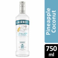 Smirnoff Sorbet Light Pineapple Coconut (Vodka Infused with Natural Flavors) Perspective: Main
