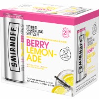 Smirnoff Berry Lemonade Spiked Sparkling Seltzer Perspective: Main